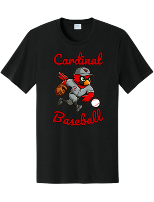 Cardinal Mascot Baseball