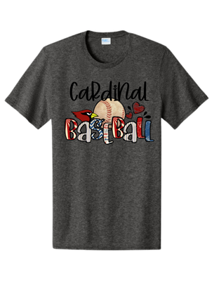 Cardinal Baseball Scrap Cut Out