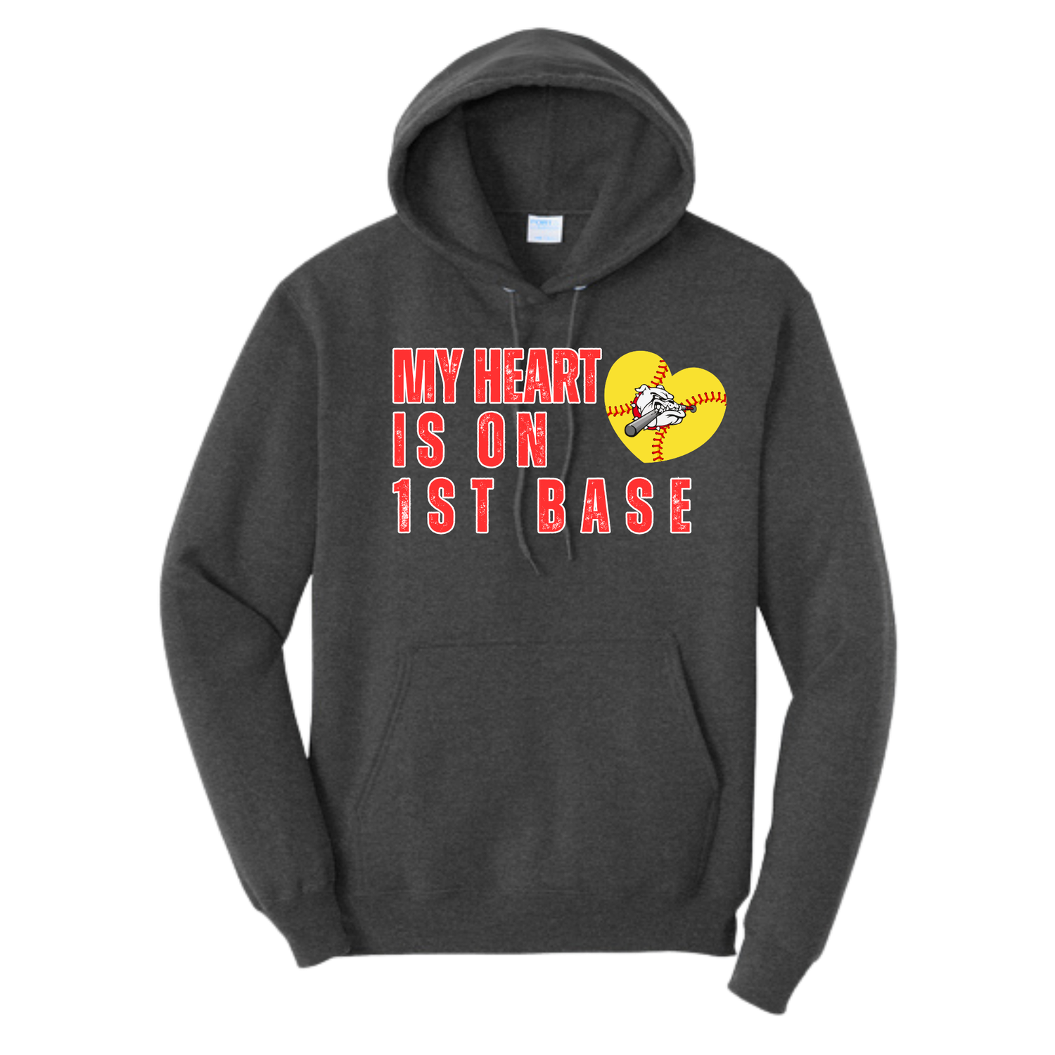 LP My Heart is on 1st Base Hoodie