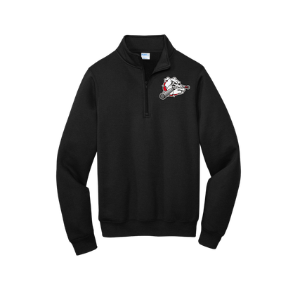 Lady Pups Head 50/50 fleece 1/4 Zip