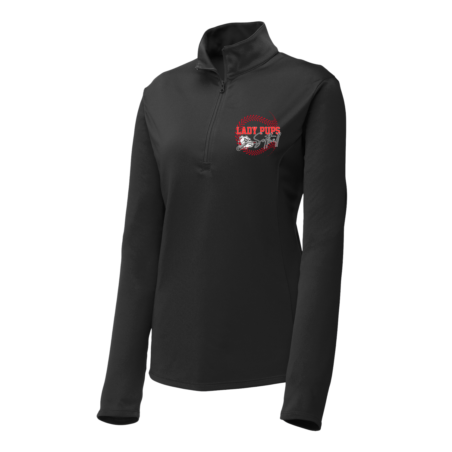 Lady Pups Stitching Women 100% Polyester 1/4 Zip