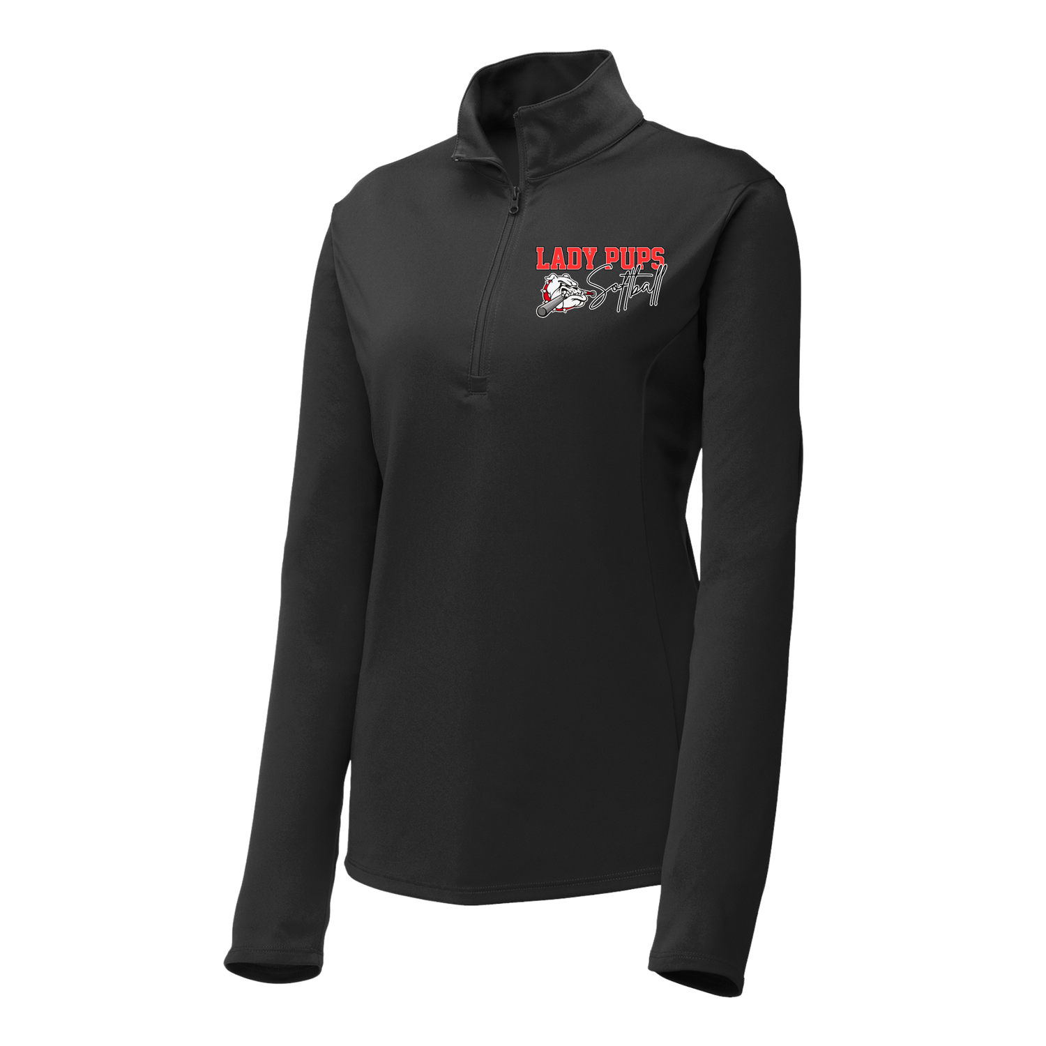 Lady Pups Cursive Women 100% Polyester 1/4 Zip