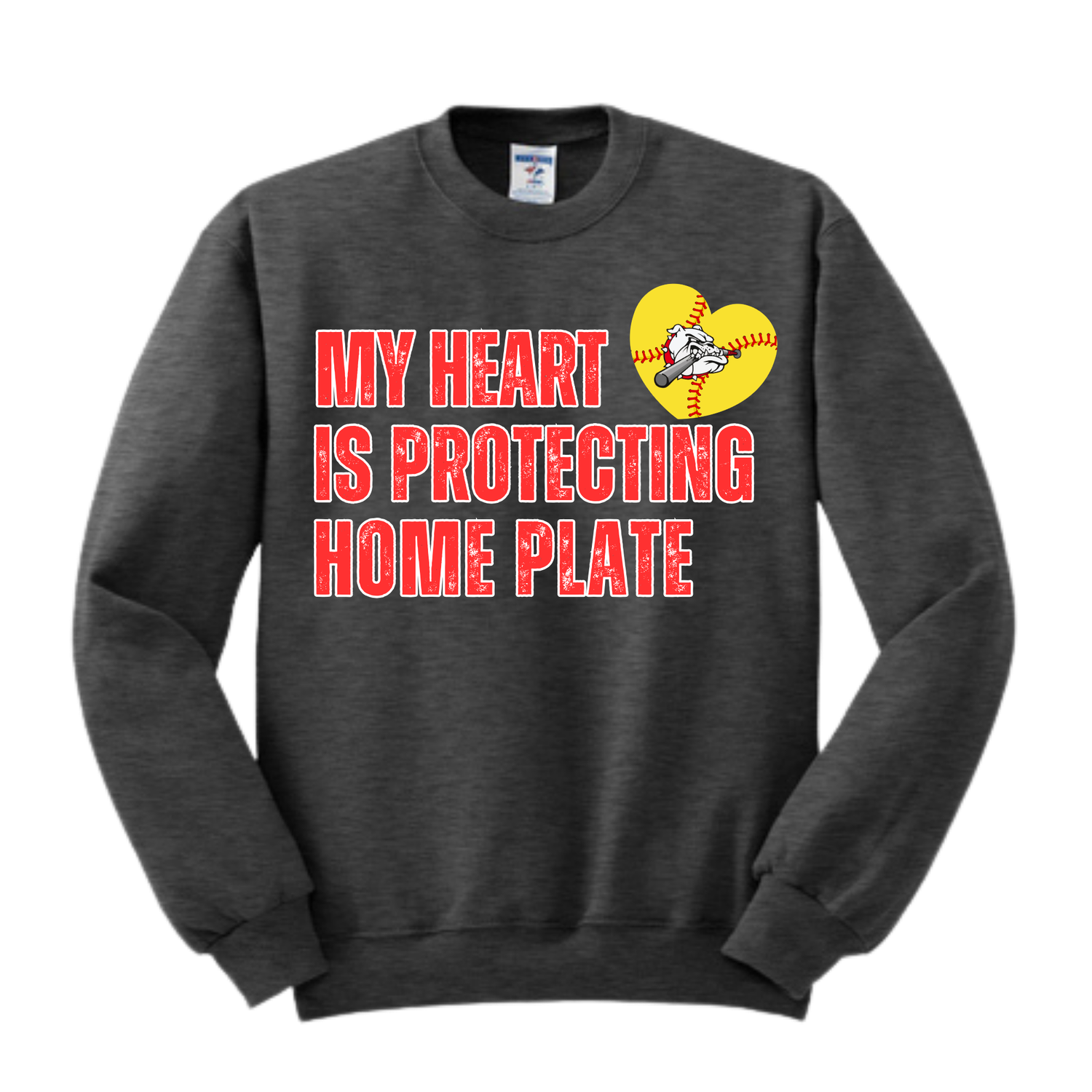 LP My Heart Is Protecting Home Plate Crew Neck