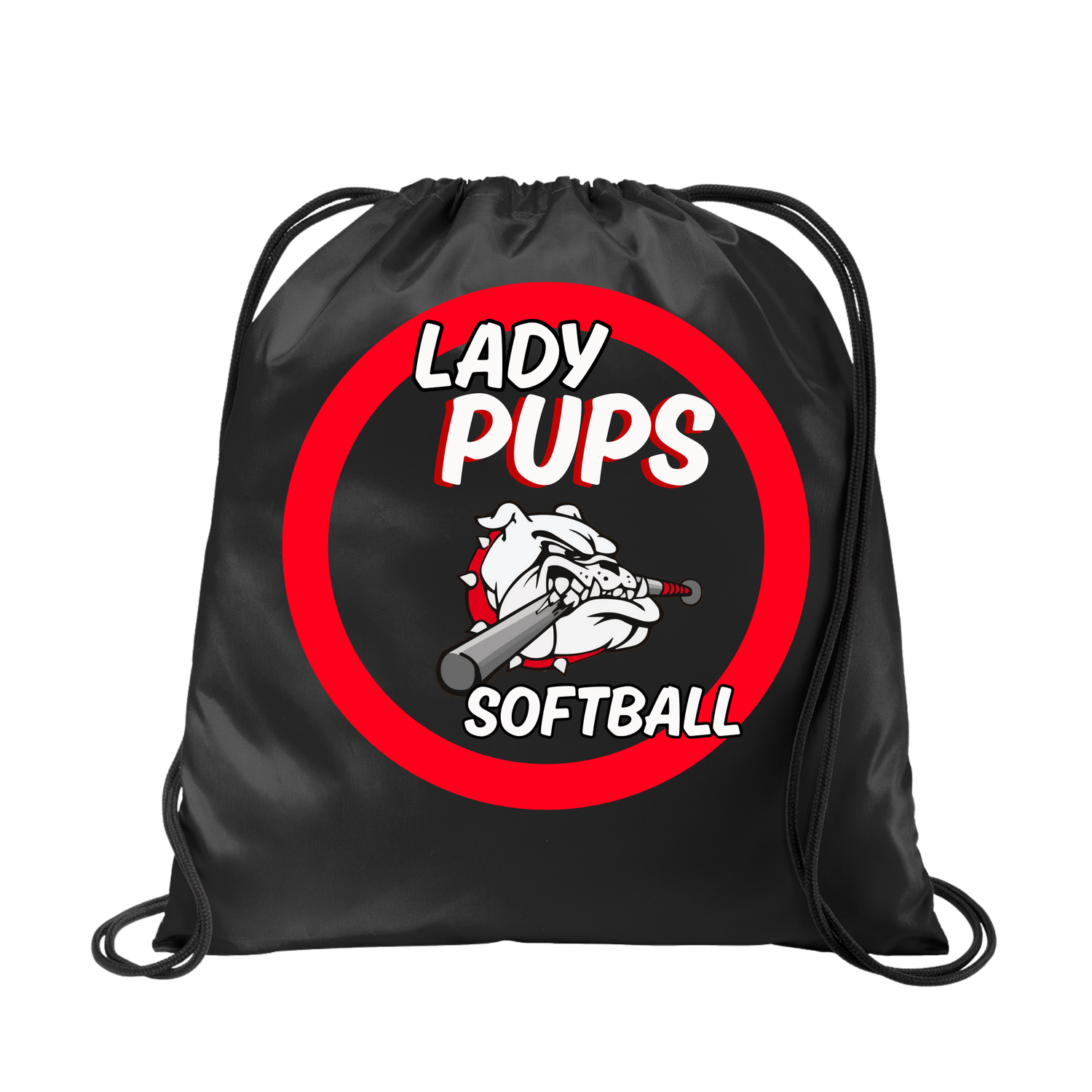 Lady Pups Logo Draw String Bag