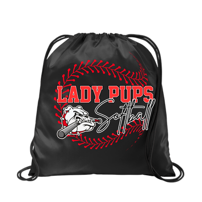 Lady Pups Stitching Draw String Bag