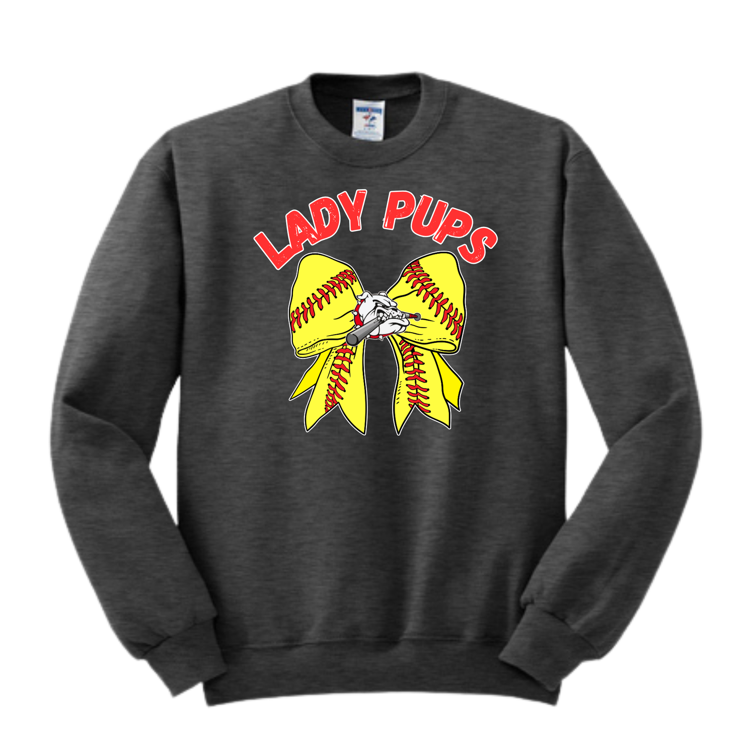 Lady Pups Bow Crew Neck