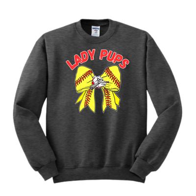 Lady Pups Bow Crew Neck