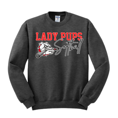 Lady Pups Cursive Crew Neck