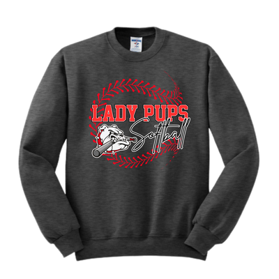 Lady Pups Stitch Crew Neck