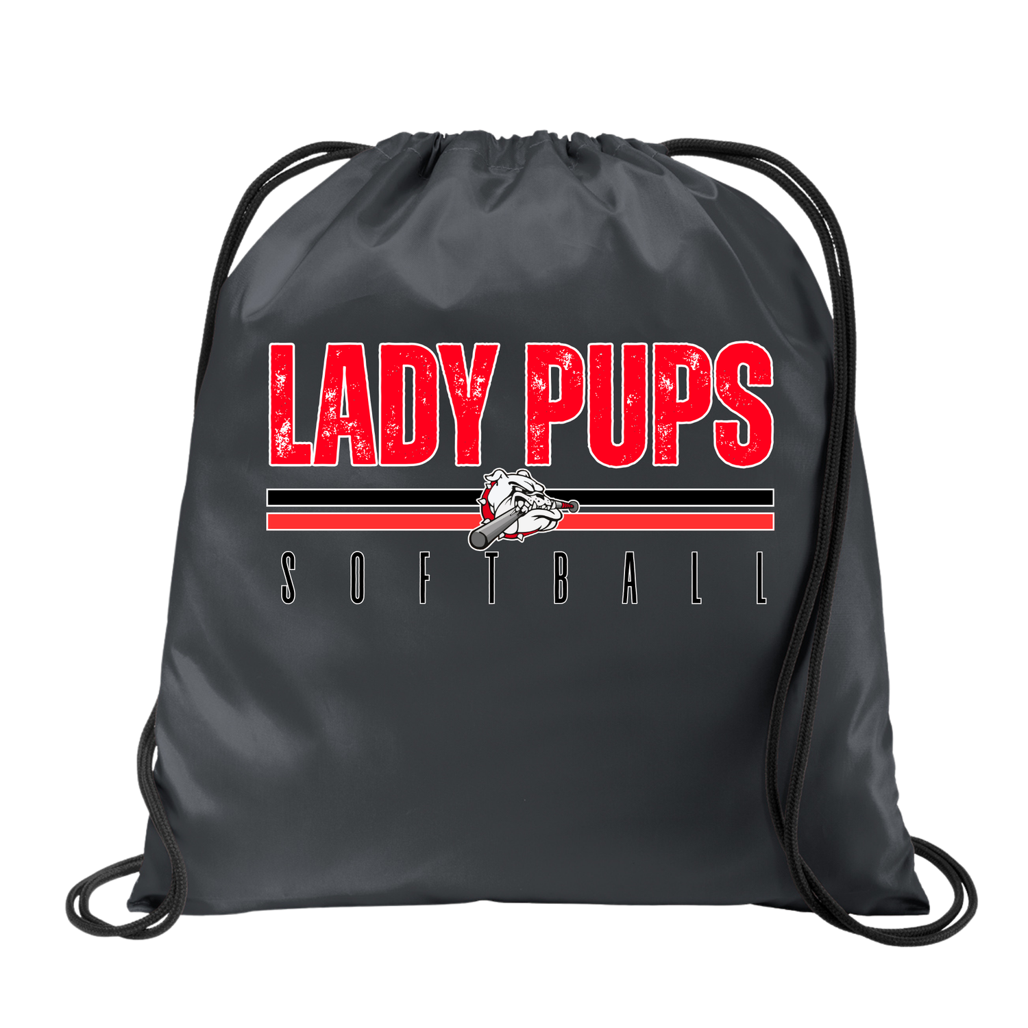 Lady Pups Line Draw String Bag