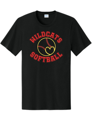 Wildcats Softball Heart
