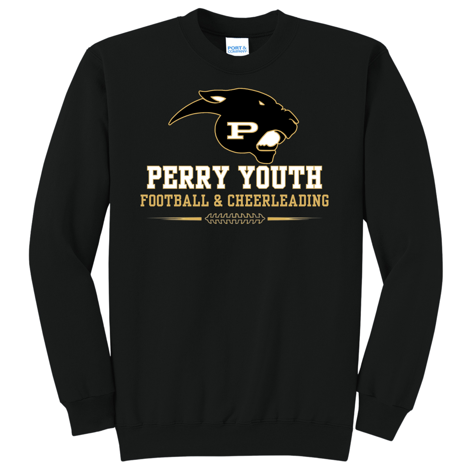 Perry Cheer and Football Youth Crew neck