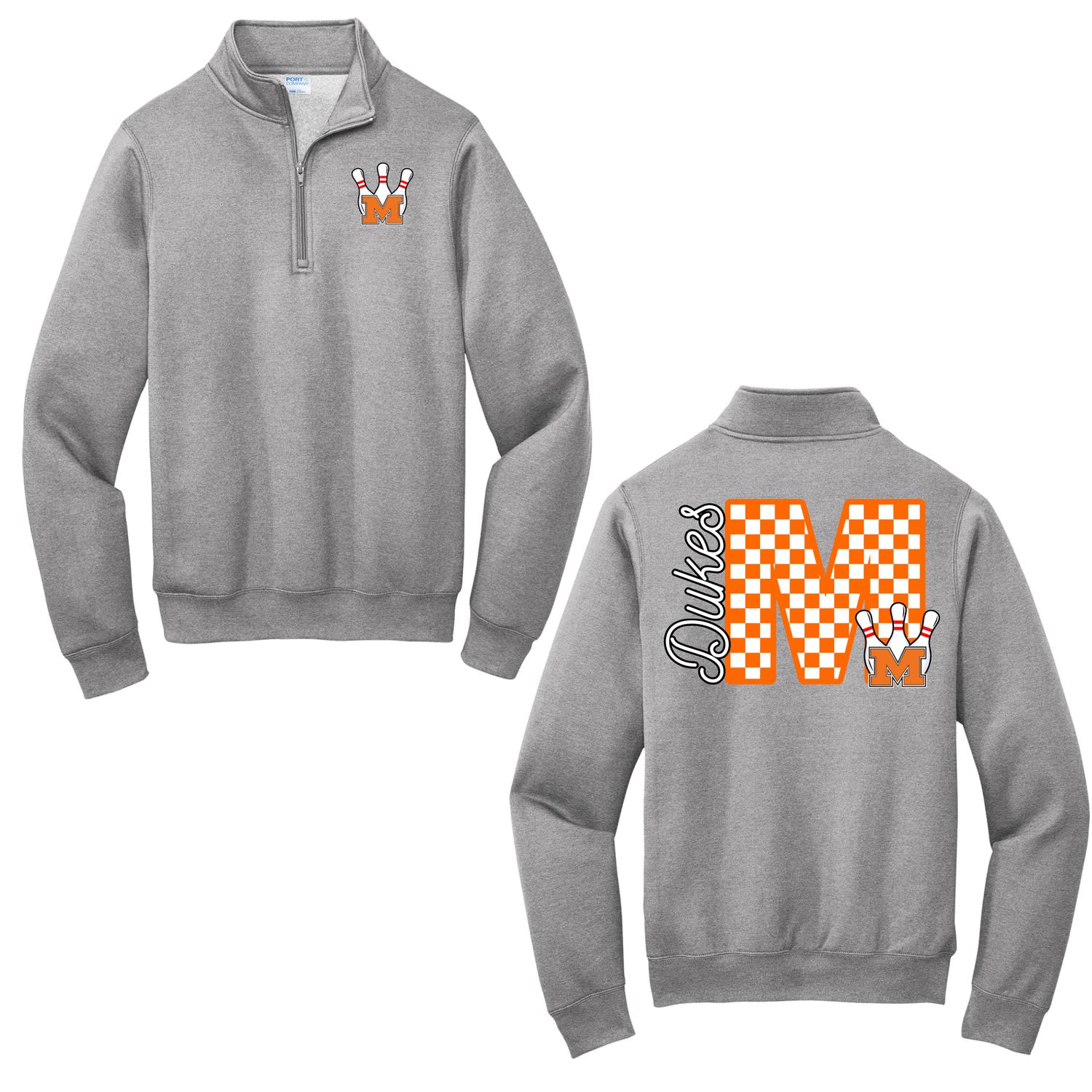 Fleece 1/4th Zip M Dotted
