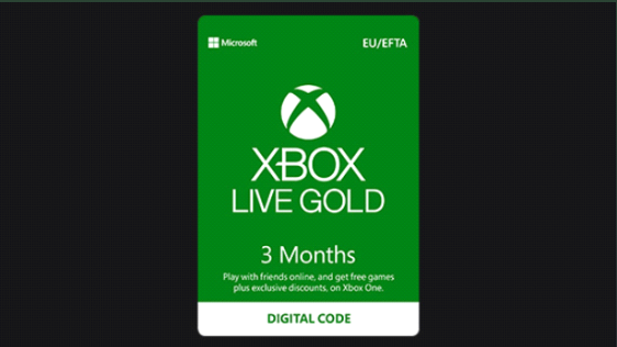 Xbox Live 3 Month Gold Membership