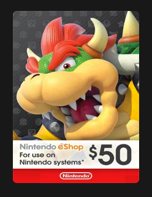 Nintendo eShop $50 Gift Cards