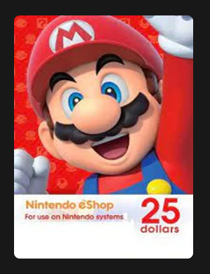 Nintendo eShop $25 Gift Cards