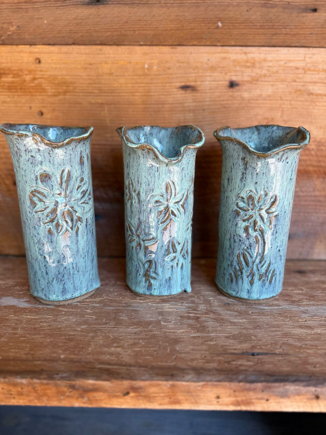Vase With Floral Carvings