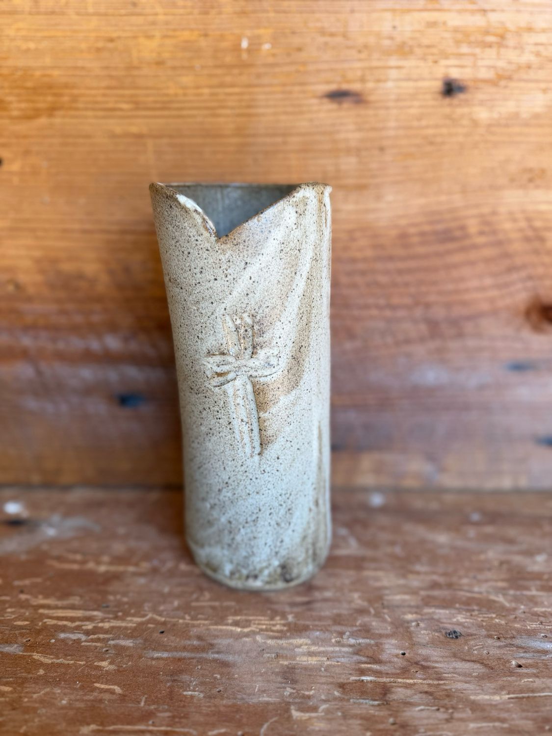 Vase With Cross Design