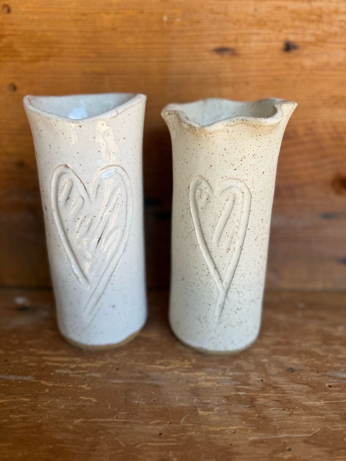 Vase With Heart Design