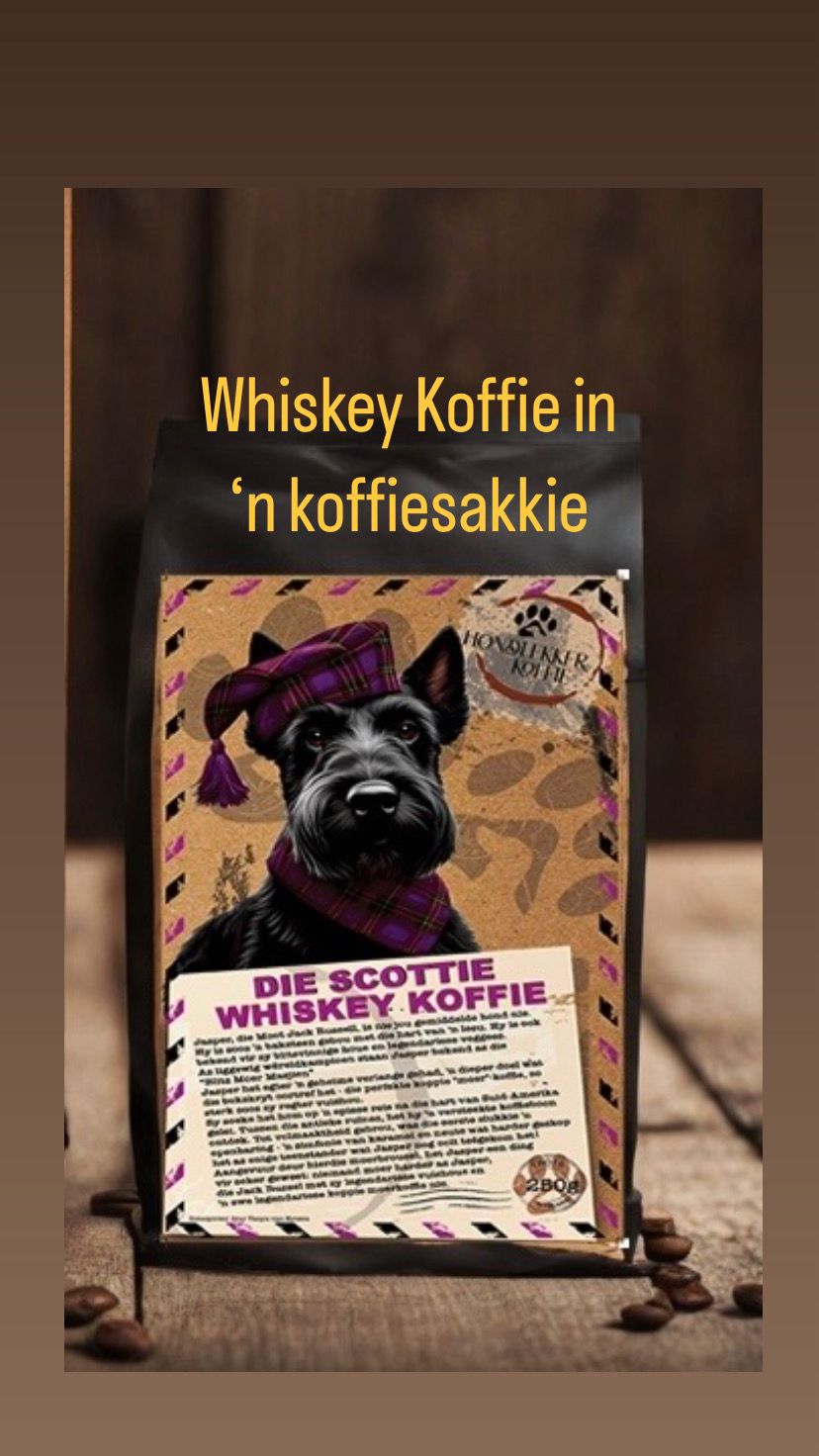 SCOTT SE WHISKEY KOFFIE IN &#39;N SAKKIE