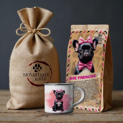 MOEDERSDAG GESKENKSAK MET KOFFIE  EN &#39;N ENAMEL KOPPIE