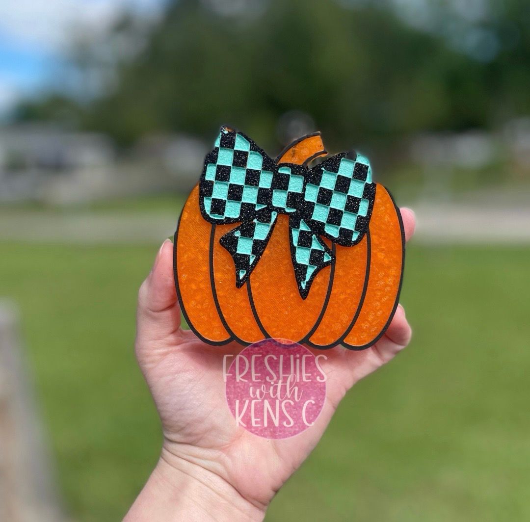Checkered Pumpkin - Small