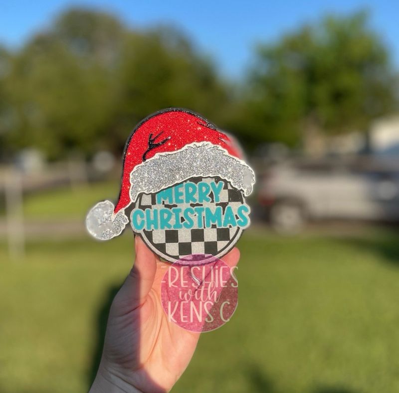 Checkered Christmas Hat