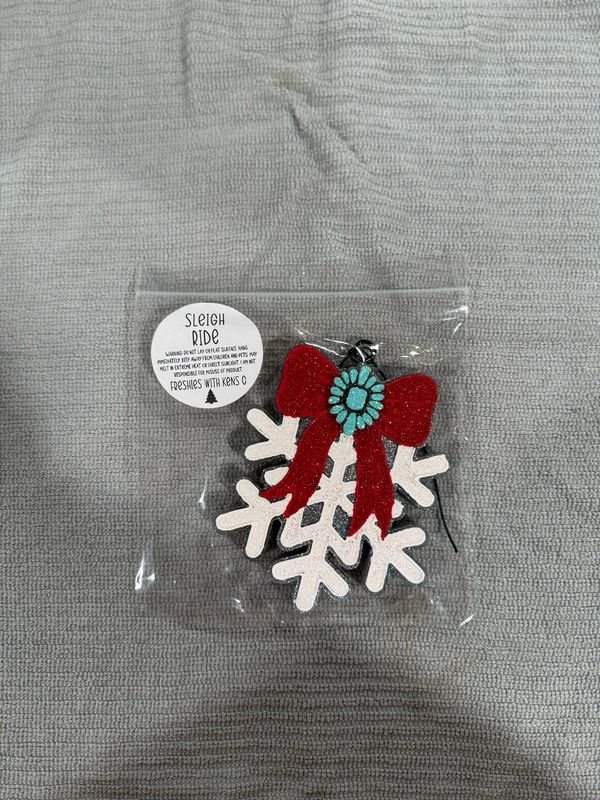Snowflake Turquoise Bow