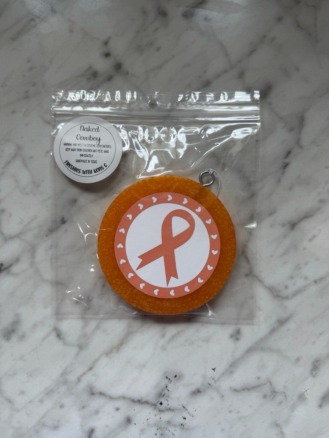 Orange Ribbon Round