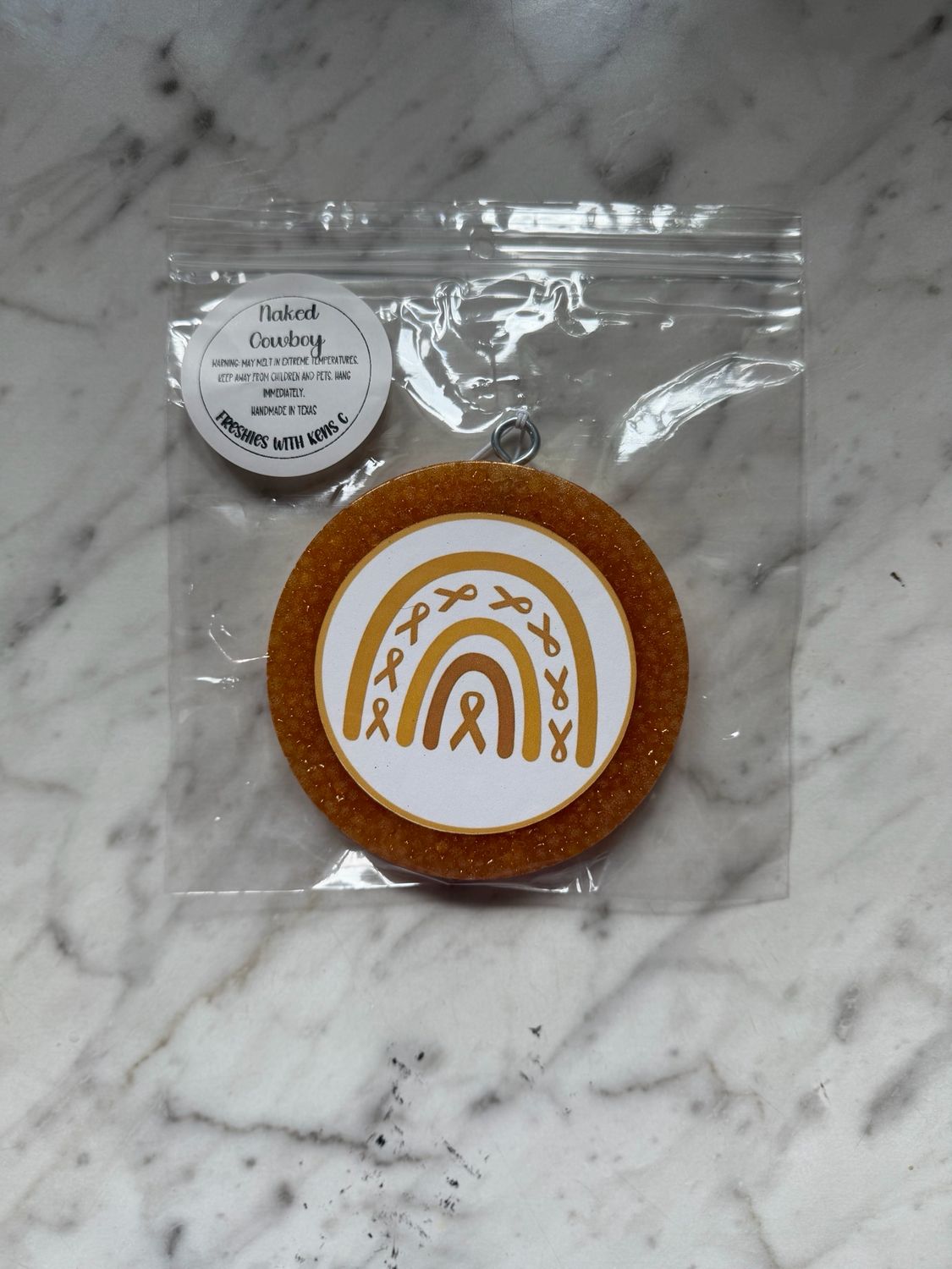 Gold Ribbon Round