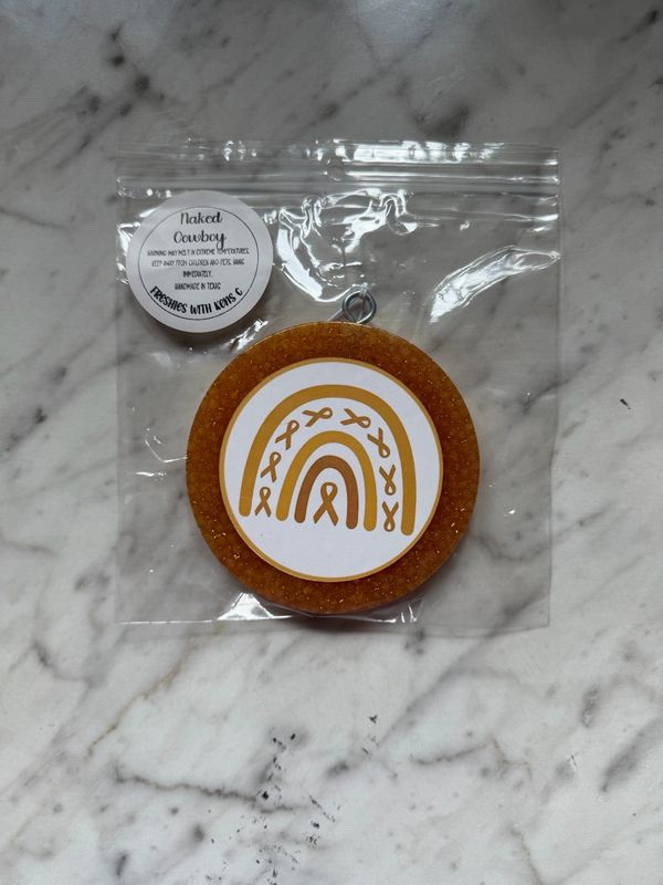 Gold Ribbon Round