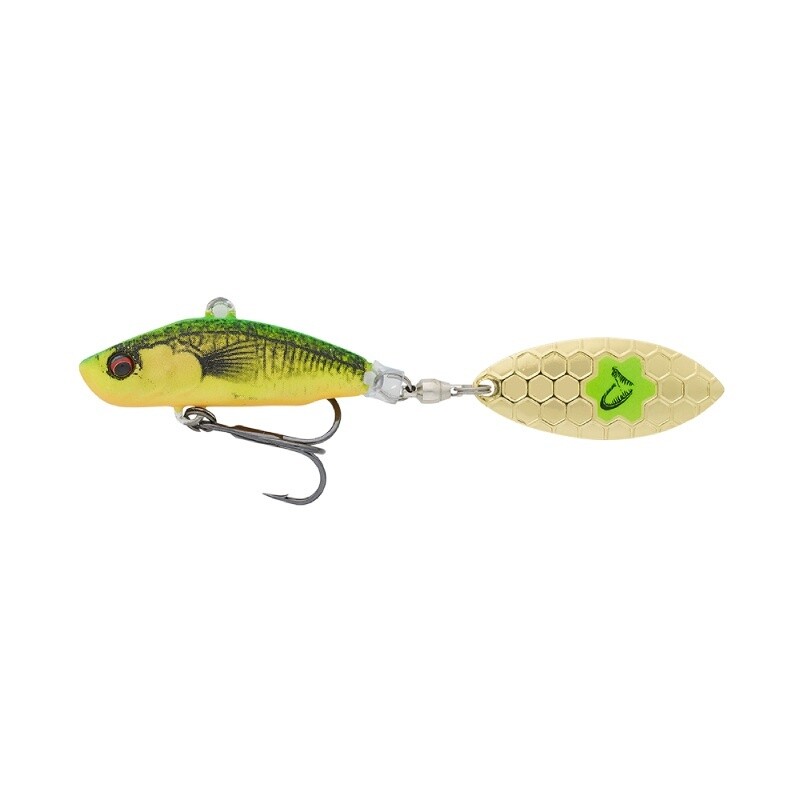 3D sticklebait tailspin 7.3cm  13gr zinkende firetiger