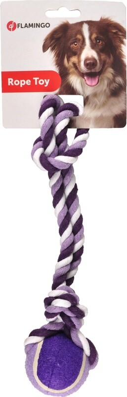 Justin Trektouw met bal Paars 40cm L - ∅ 6cm