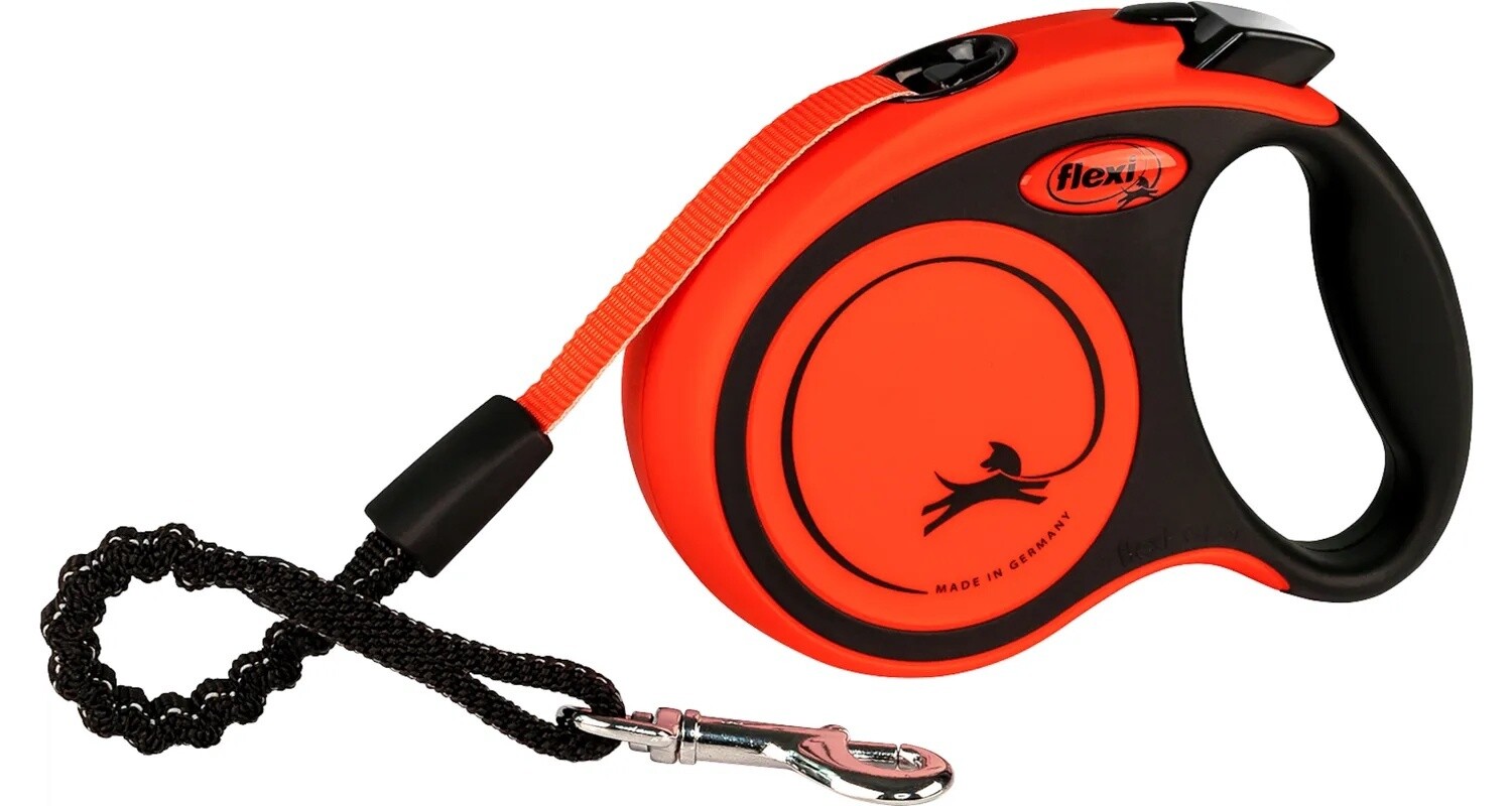 Flexi Rollijn XTREME Tape Leash Orange, Maat: Xtreme band XS 3M / 15KG