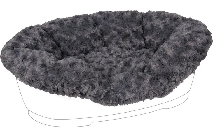 Overtrek voor mand Somnus Cuddly Grijs