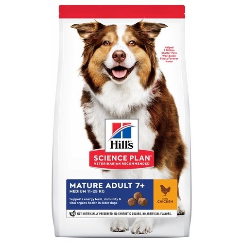 Hill&#39;s Canine mature adult medium 2.5 kg Kip