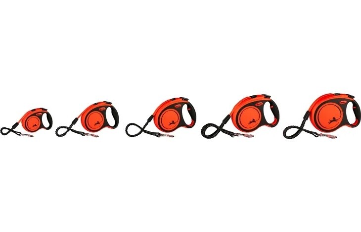 Flexi Rollijn XTREME Tape Leash Orange