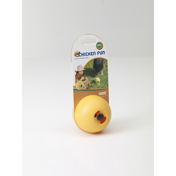 Kippenspeeltje chicken fun geel 7,5x8 cm