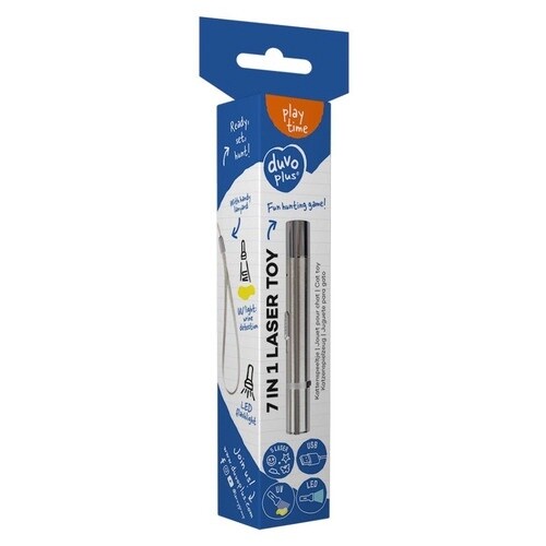 7 in 1 laser kattenspeeltje Zilver