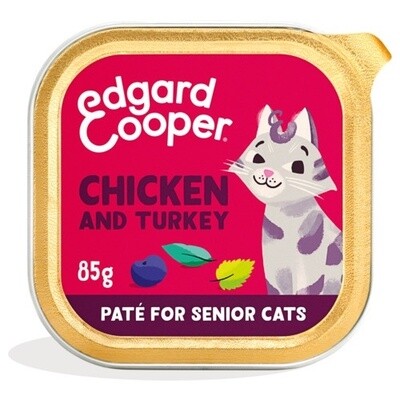 Edgard &amp; Cooper  Senior Paté  Kip Kalkoen 85 gr