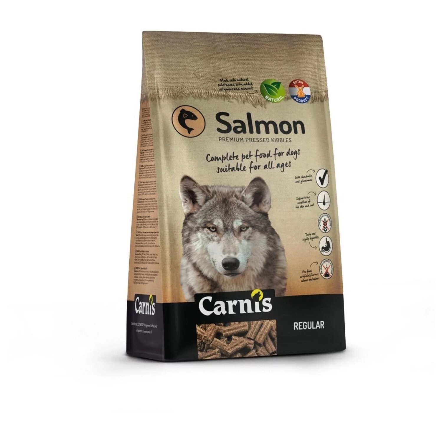 Carnis Droogvoeding Geperst Salmon Regular Zalm 4 kg