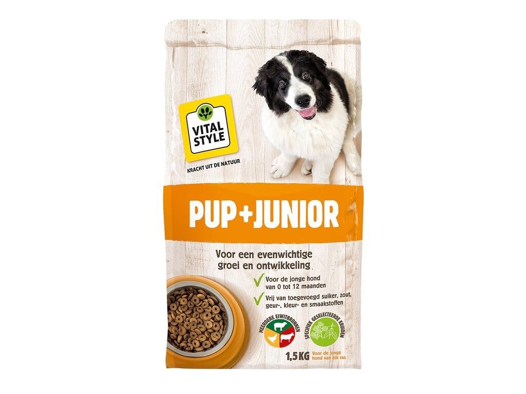 VITALSTYLE ECOSTYLE DOG PUP + JUNIOR 1.5KG