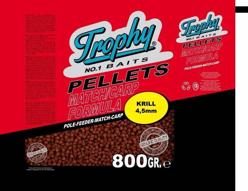 Trophy Bait Pellets krill 4.5 mm 800gr