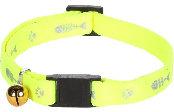 Halsband Ziggi Fluo geel &amp; Grijs &amp; Geel