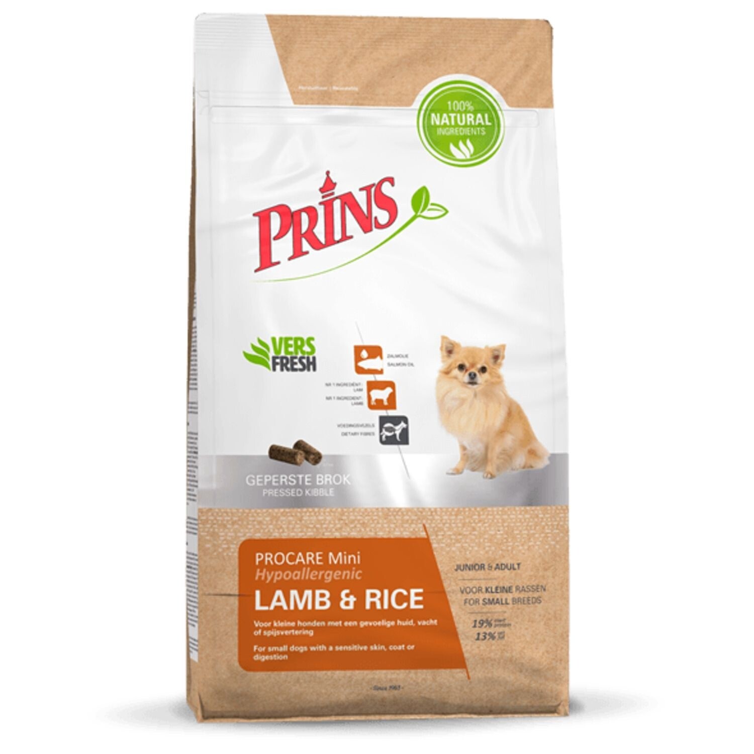 Prins Procare Adult Mini  Lam Rijst 7.5 kg