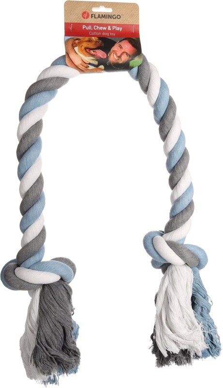 Jim Touw met 2 knopen Blauw 75cm