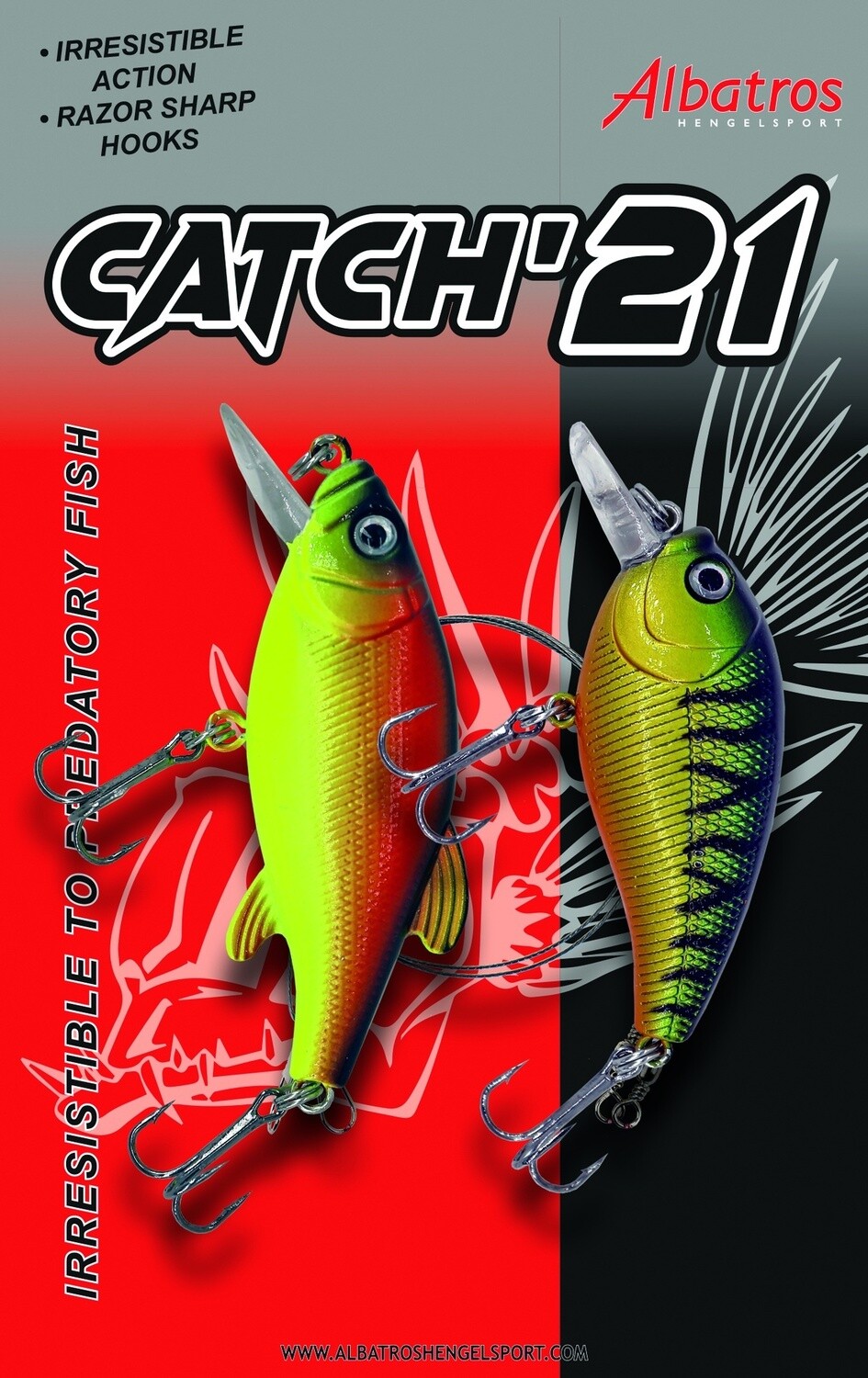 Albatros catch 21 Strike kit 2 stuks á 7cm