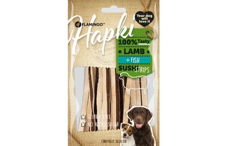 Flamingo  Snack Hapki Sushi strips Lam &amp; Vis 85gr