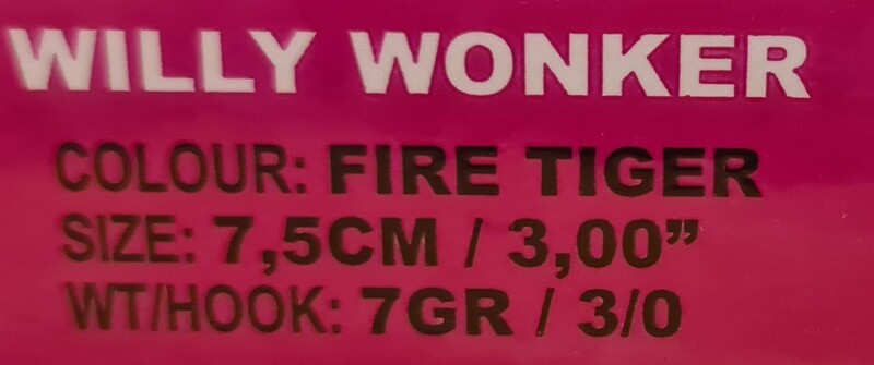 Softbait Willy Wonker 7.5cm | 1st fire tiger