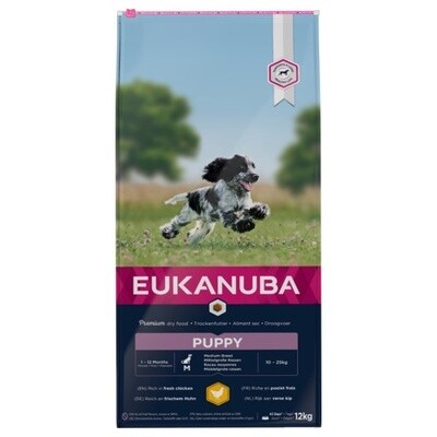Eukanuba Growing Puppy Medium Breed Kip 12kg